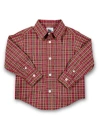Florence Eiseman Plaid Button Down Shirt In Burgundy