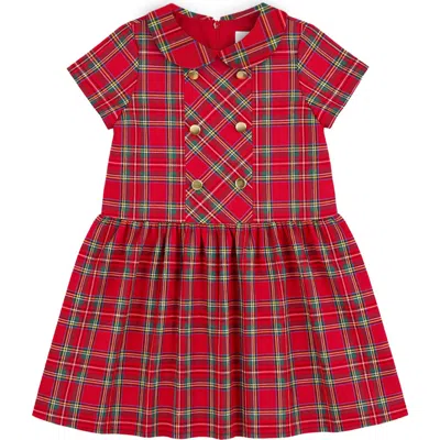 Florence Eiseman Kids'  Plaid Dress With Buttons In Multi