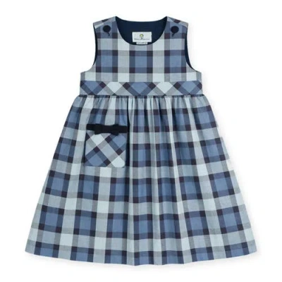 Florence Eiseman Kids'  Plaid Jumper With Pocket In Blue