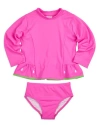 Florence Eiseman Rashguard With Watermelon Seeds In Fuchsia