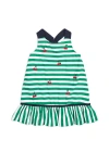 Florence Eiseman Stripe Knit Dress With Cherries In Multi