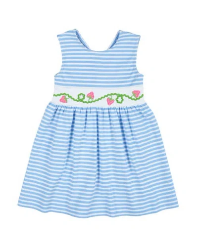 FLORENCE EISEMAN FLORENCE EISEMAN STRIPE KNIT DRESS WITH STRAWBERRIES