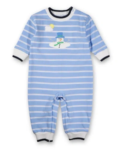 Florence Eiseman Kids'  Stripe Knit Longall With Melting Snowman In Multi