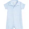 Florence Eiseman Stripe Terry Shortall In Blue