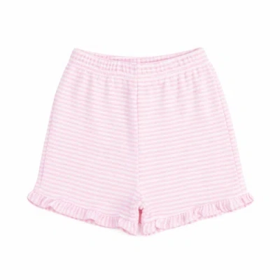 Florence Eiseman Kids'  Stripe Terry Shorts In Pink