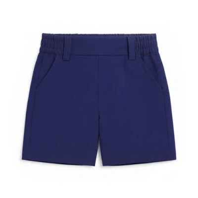 Florence Eiseman Kids'  Supplex Fake Fly Short In Blue