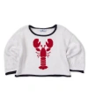 Florence Eiseman Sweater With Lobster In White