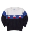 Florence Eiseman Sweater With Sailboats In Black
