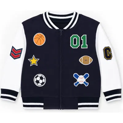 Florence Eiseman Babies'  Varsity Sports Jacket In Blue