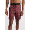 Florence F1 Airtex Gamma Water Repellent Board Shorts In Maroon Camo