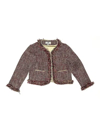 Pre-owned Florence Fancy Kids' Jacket In Burgundy