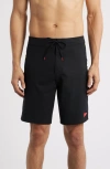 Florence Standard Issue Water Repellent Board Shorts In Black