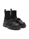 Florens Bow Detail Boots In Black