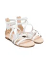 Florens Butterfly-appliqué Sandals In White