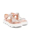 Florens Crystal-embellished Sandals In Pink