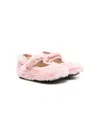Florens Fur Ballet Flats In Pink