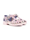 Florens Glitter-embellished Sandals In Pink