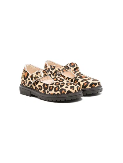 Florens Babies' Leopard-print Sandals In Brown