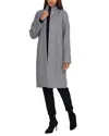 Florens Long Wool Coat In Gray