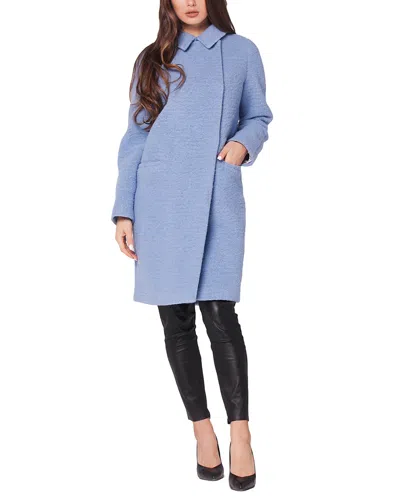 Florens Medium Wool-blend Coat In Blue
