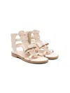 Florens Glitter Ankle Sandals In Gold