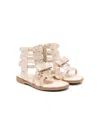 Florens Glitter Ankle Sandals In Gold