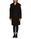 Florens Wool-blend Coat In Black