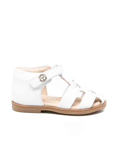 Florens Kids' Woven Detail Sandals In White
