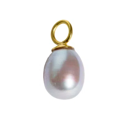 Florentis Jewellery Women's Freshwater Pearl Pendant - Grey In Gold