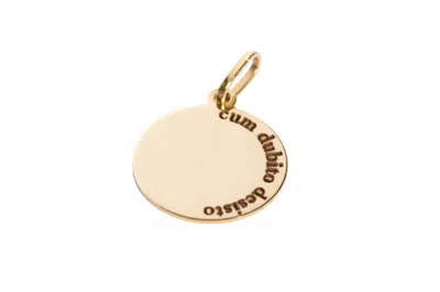 Florentis Jewellery Women's Gold Cum Dubito Desisto Pendant