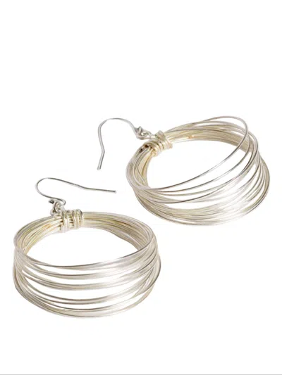 Florentis Jewellery Women's Not Just Another Hoop Earrings - Silver