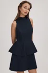 Florere Tiered Mini Dress In Navy