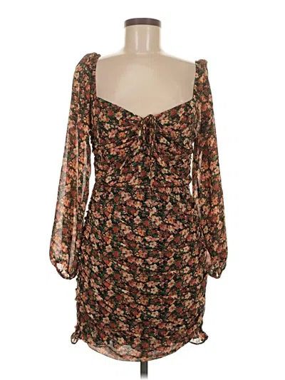 Pre-owned Floret Studios Casual Dress In Brown