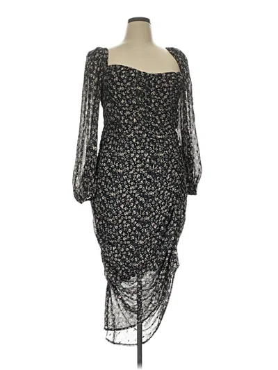 Pre-owned Floret Studios Cocktail Dress In Black