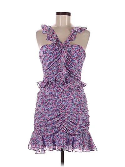 Pre-owned Floret Studios Cocktail Dress In Purple