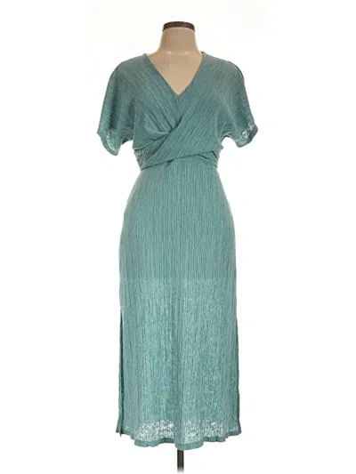 Pre-owned Floret Studios Cocktail Dress In Teal