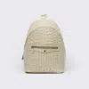 Florez Emma Cow Leather Backpack In Ivory In Multi
