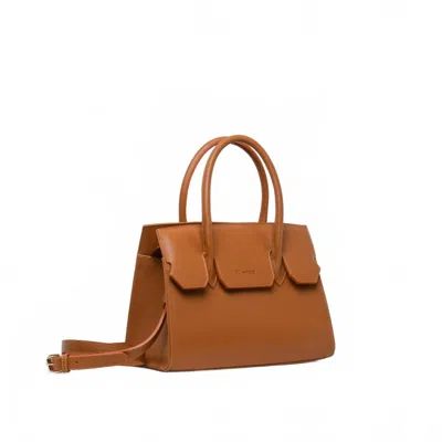 Florez Emma Satchel In Caramel In Brown