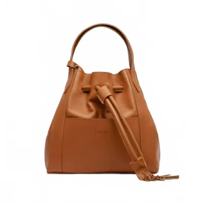 Florez Harper Bucket Bag In Caramel In Brown
