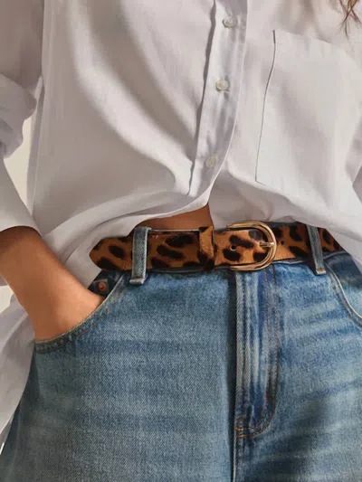 Florez Women's Tandil - Hair-on Wrap Belt In Leopard In Multi