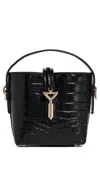 Florian London Alaina Mini Bucket Bag Black In Black