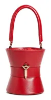 FLORIAN LONDON BELLE BUCKET BAG RED