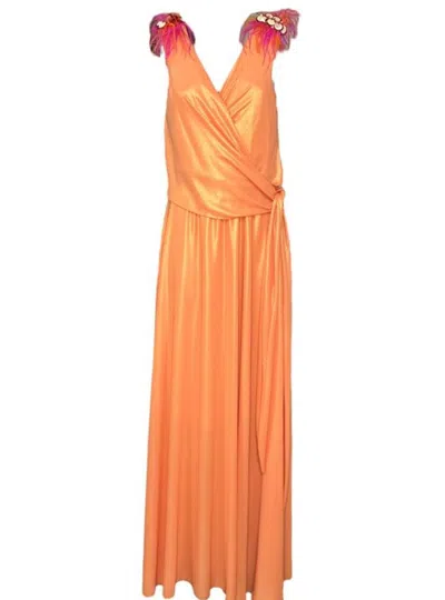 Floriana-formisano Women's Dress Floriana Formisano F23-221 In Orange