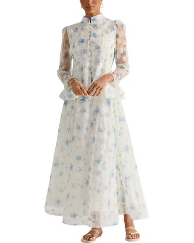 Florida Clothing 2pc Blouse & Skirt Set In White