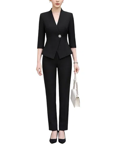 Florida Clothing 2pc Jacket & Pant Set In Black