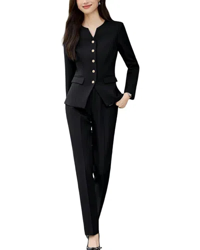 Florida Clothing 2pc Jacket & Pant Set In Black