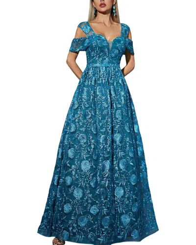 Florida Clothing Maxi Dress In Blue