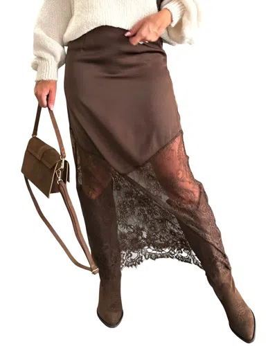 Florida Clothing Maxi Skirt In Brown