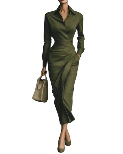 Florida Clothing Midi Dress In Green