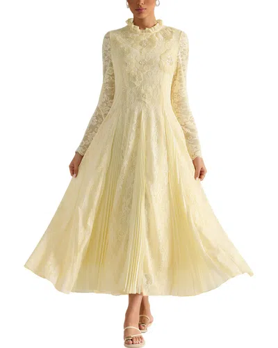 Florida Clothing Midi Dress In Yellow